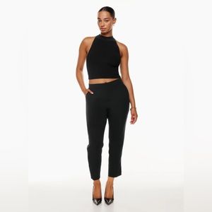 Aritzia Babaton Conan Cropped Pant in Black (Size 2)